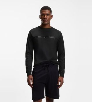 BOSS para hombre. 50554791 Sudadera Authentic negro (S), Homewear, Poliéster