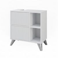 mueble bajo lavabo leano 60 x 62 cm con 2 cajones vicco