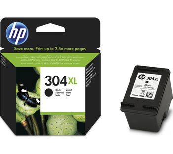 HP 304XL Black Ink Cartridge, Black