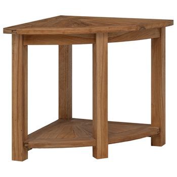 Mesa Lateral De Baño Con Almacenamiento Natural 45 X 45 X 46 Cm Vidaxl