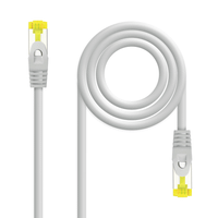 nanocable cable de red latiguillo rj45 lszh cat6a sftp awg26 gris 25cm 10201900-l25
