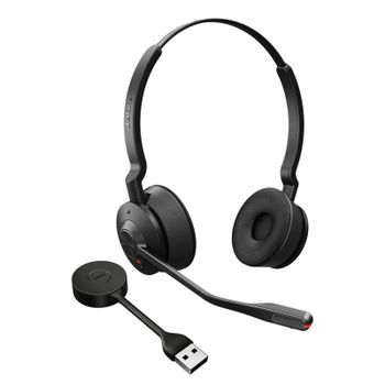 Auriculares Jabra Engage 55 SE inalámbricos DECT para oficina con cancelación de ruido negros