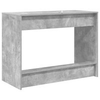 escritorio de cama gris concreto 100 x 45 x 75 cm