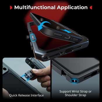 Jaula de Video Móvil SmallRig para iPhone 17 Pro / Pro Max con Montura en T / Placa Trasera Roscada de 17 mm para Grabación de Video y Vlogs