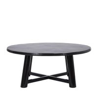 mesa de centro de madera negra