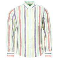 gant camisa manga larga reg multistripe linen shirt para hombre