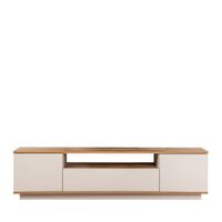 mueble de tv de 3 puertas en madera l180cm - beige