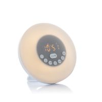 innovagoods ig7826932 despertador amanecer recargable con altavoz