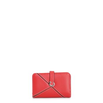 cartera con cremallera y patchwork red