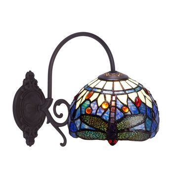 Aplique Con Brazo Tiffany Diámetro 20cm Serie Belle Epoque