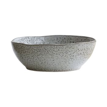 Cuenco de gres azul gris