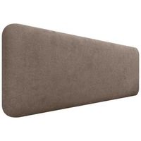 dhome cabecero tapizado liso redondeado tela para pared acusticos cabeceros absorbentes cabezal cama dormitorio marron 160cm