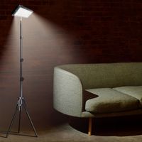 lampara de pie led con temporizador altura y brillo ajustables lampara de pie para lectura oficina sala de estar y dormitorio