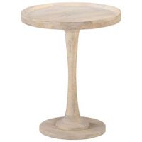 mesa auxiliar de madera maciza de mango o60x75 cm vidaxl