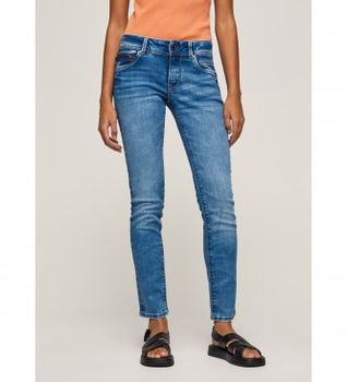 Pepe Jeans para mujer. PL204165VU1 Jean New Brooke azul (25/32), Casual, Algodón, Denim, Sostenible