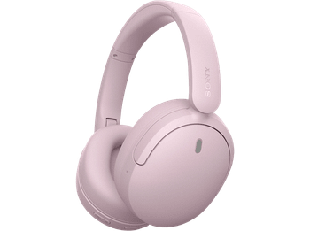 Auriculares inalámbricos - Sony WH-CH735NP, Noise Cancelling, 75h, Carga Rápida, Plegable, Bluetooth, Llamadas nítidas con IA, Rosa