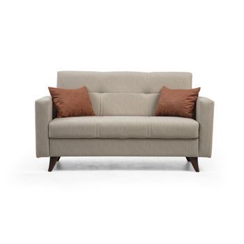 Sofá Cama 2 Plazas Polya Beige