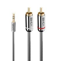 Lindy 35333 cable de audio 1 m 3,5mm 2 x RCA Antracita