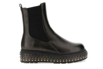 botines con efecto metalizado anthracite 37