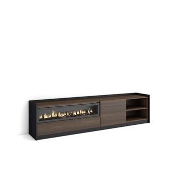 Mueble Tv Manilva-02 Con Chimenea Eléctrica Integrada