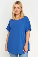 yours camiseta amplia azul cobalto mujer curvy y tallas grandes yours