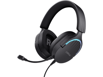 Auriculares gaming - Trust GXT 490 Fayzo, Micrófono integrado, Iluminación RGB, Para PC/PS4/PS5, Negro