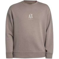 armani exchange jersey sudadera con logotipo bordado en el centro para hombre