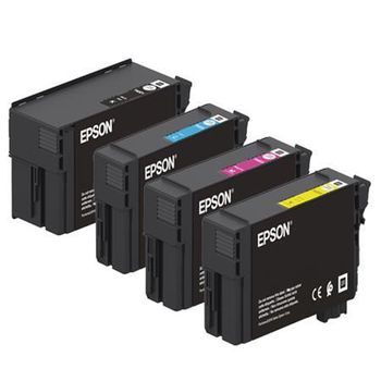 Original Multipack Epson SureColor SC-T5100M Printer Ink Cartridges (4 Pack) -T40C1