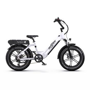 E-bike  Onesport Ot08 - Motor 500w Batería 48v18ah Neumáticos De 20 Pulgadas Frenos De Disco - Blanco