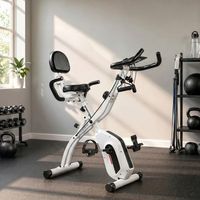 bicicleta estatica plegable sportnow acero 105x535x109 cm blanco
