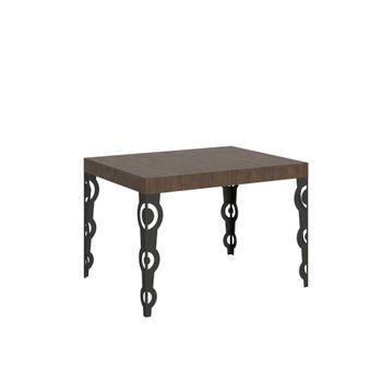 Mesa Extensible 70x110/194 Cm Karamay Nogal Estructura Antracita