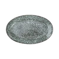 plato de ceramica azul para servir