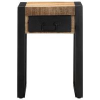 mesa auxiliarmesa de centromesita de centro madera maciza de mango rugosa 35x35x50 cm