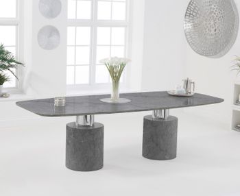 Antonio 260cm Grey Marble Dining Table