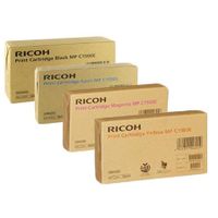 original multipack ricoh aficio  mpc1500sp printer toner cartridges 4 pack -888547