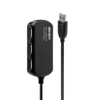 hub de interfaz lindy 42781 usb 20 4 puertos cable 8 m plug and play