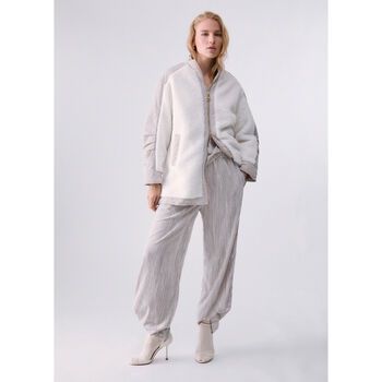 Liu Jo Chaqueta Bomber oversize en teddy para mujer
