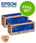 Original Multipack Epson WorkForce AL-M400DN Printer Toner Cartridges (2 Pack) -C13S050697