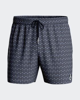 Bañador Short con micromotivo geométrico