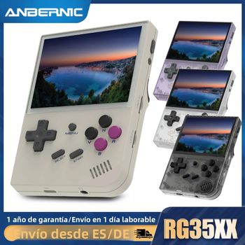 ANBERNIC RG35XX 2024 consola de juegos portátil Retro sistema Linux salida de TV HD pantalla IPS de 3,5 pulgadas 64G tarjeta TF más de 5000 juegos 2600mA