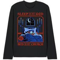steven rhodes camiseta manga larga sleep is my god para mujer