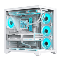 caja hiditec h3 pro rgb transparente blanco
