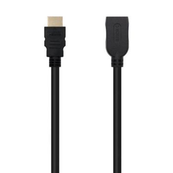 Cable HDMI Nanocable 10.15.1013 3m Macho-Hembra V2.0 18Gbps 4K HDR Negro