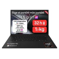 portatil lg gram 14z95u-gas55bn 14 amd ryzen ai 5 435 16gb 512gb ssd radeon windows 11 home