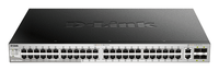 switch gestionable l3 d-link stackable dgs-3130-54tse 48p giga  2p 10g  4p 10g sfp