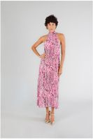 vestido largo con escote americano paisley azalea m