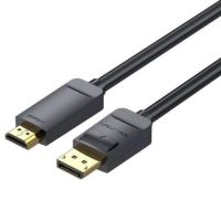 cable adaptador vention hagbj displayport a hdmi 4k macho 5m negro alta resistencia