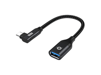 adaptador usb-c conceptronic abby19b a 1xusb-a 32 10 gbps hembra otg angulo de 90