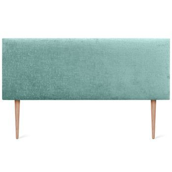 Dhome Cabecero De Lana Natural 160x105cm Con Patas Camas 150/160 - Verde Agua