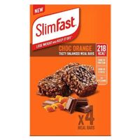 slimfast meal replacement bar choc orange
